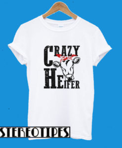 Crazy Heifer Plain And Distressed T-Shirt