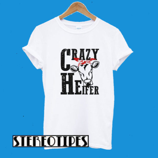 Crazy Heifer Plain And Distressed T-Shirt