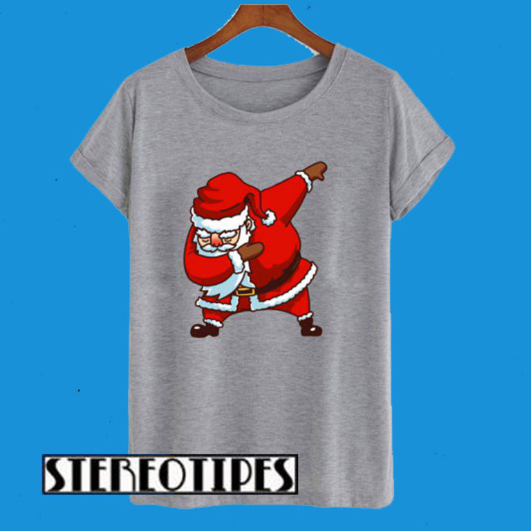 Dabbing Santa Christmas T Shirt 0395