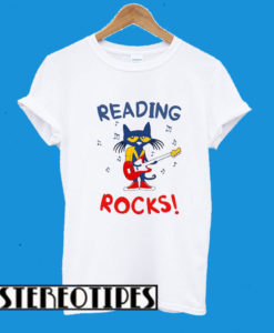 Meowy Reading Rock T-Shirt