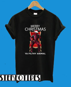 Merry Christmas Deadpool Ya Filthy Animal T-Shirt