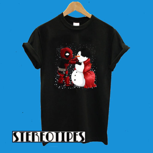 Snowman Deadpool T-Shirt