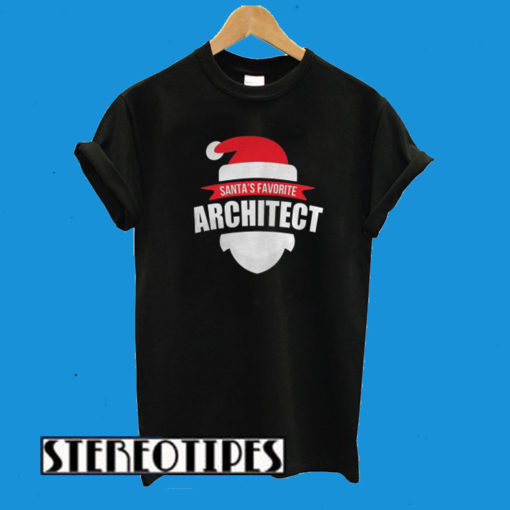 Christmas Santa’s Favorite Architect T-Shirt