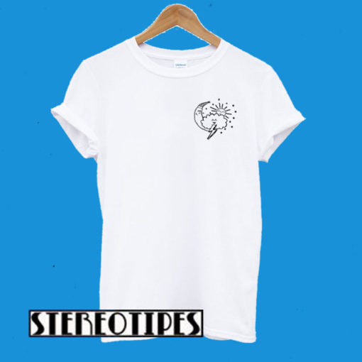 Cute Weather Sun Moon Stars & Mr. Cloud T-Shirt