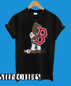 Groot hug Boston Red Sox T-Shirt