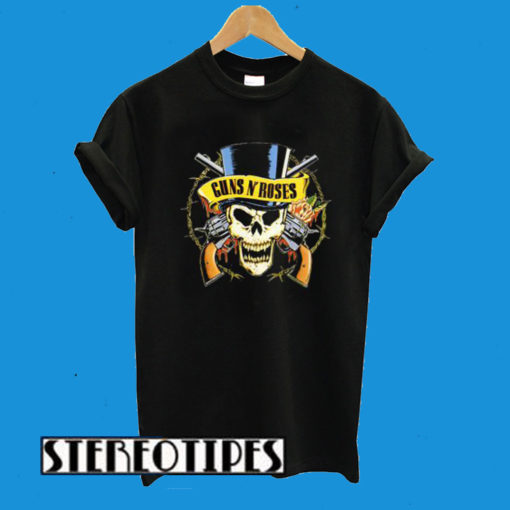 Guns N Roses Head Skull T-Shirt