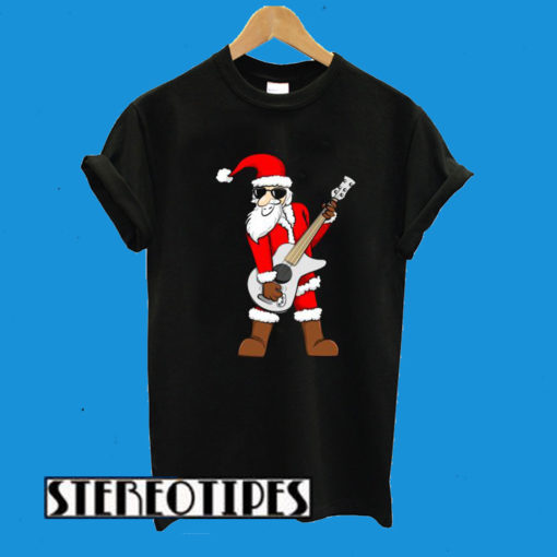 Rock Star Santa Claus Father Christmas T-Shirt