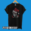 Skull Rhinestone Christmas T-Shirt