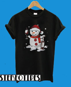 Snowman Wine T-Shirt