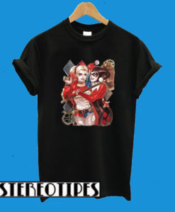 Suicide Squad Movie And Cartoon Harley Quinn T-Shirt