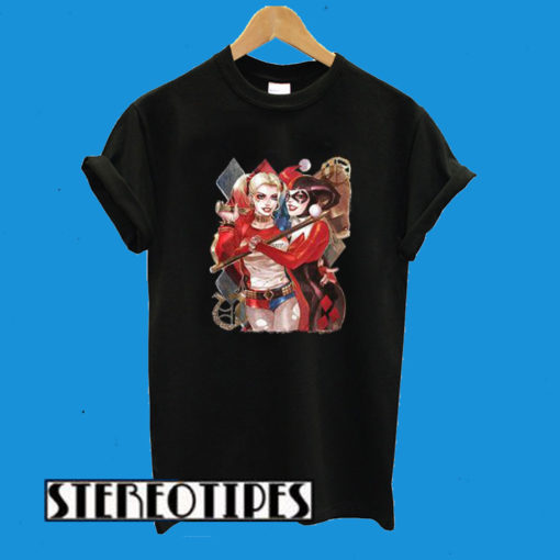 Suicide Squad Movie And Cartoon Harley Quinn T-Shirt