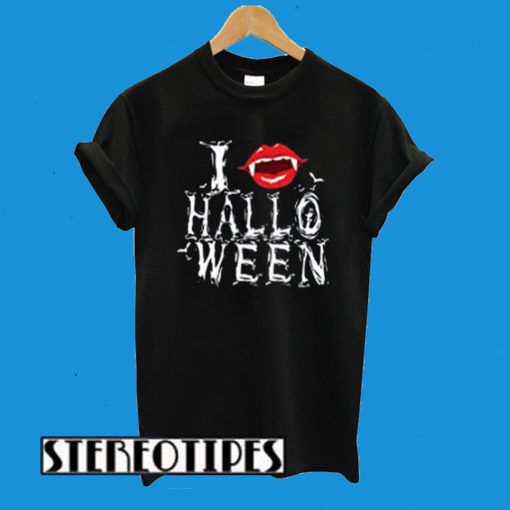 Vampire I Love Halloween Summer T-Shirt