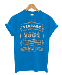 60th-Birthday-Gift-Gold-Vintage t shirt