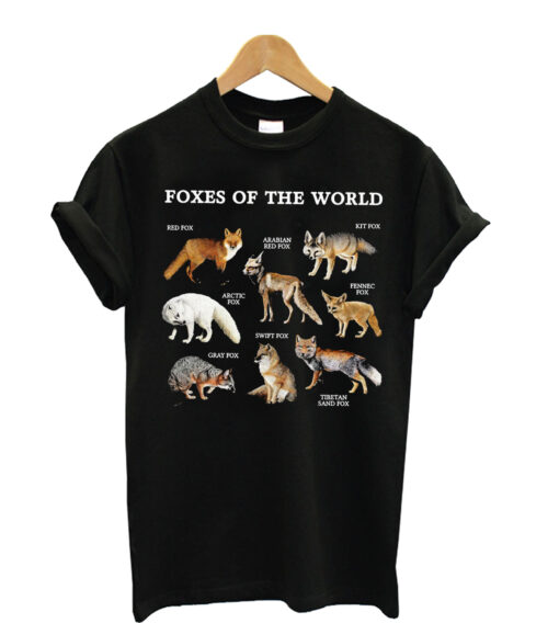 Foxes-Of-The-World-T-Shirt