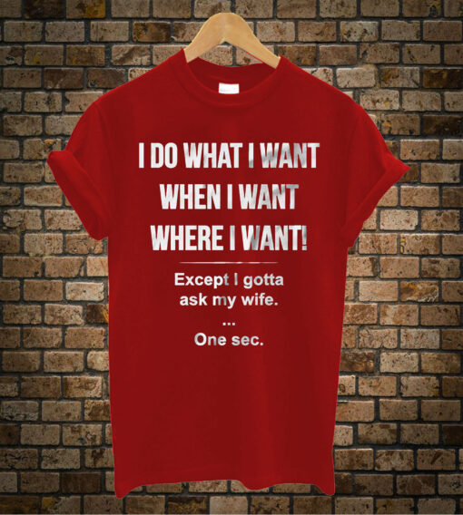 I-Do-What-I-Want-When-I-Wan t shirt