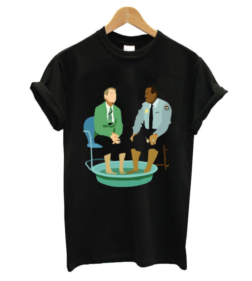 Mr. Rogers And Officer Clemmons Cooling Off In The Pool T-Shirt