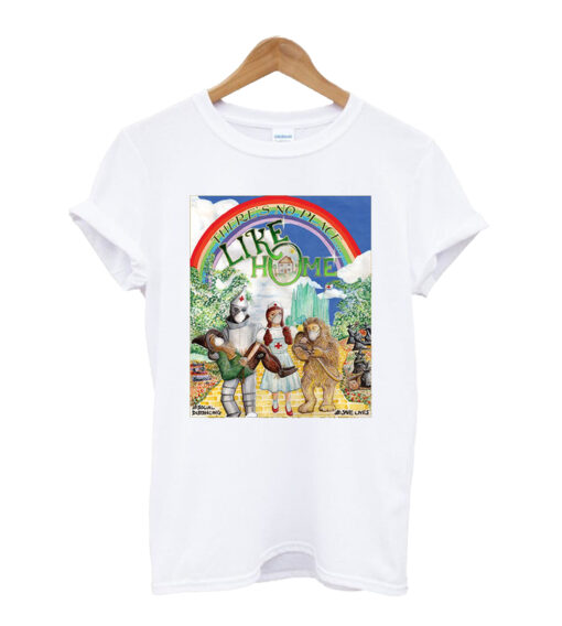 Organic Unisex Hand Designed 'There's No Place Like Home' Wizard of Oz Themed T Shirt