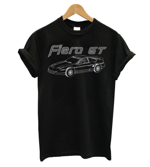 Pontiac Fiero GT Custom Sports Car Retro Screen Printed T-Shirt