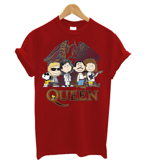 Queen-Band-Peanuts-Comic-t shirt