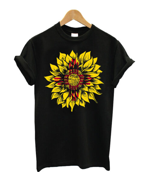 Sunflower-New-Mexico-flag-t shirt