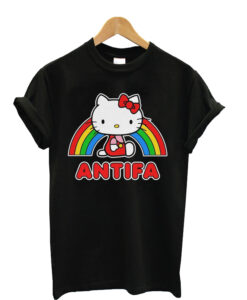 Cute Retro Kitty Antifa t shirt