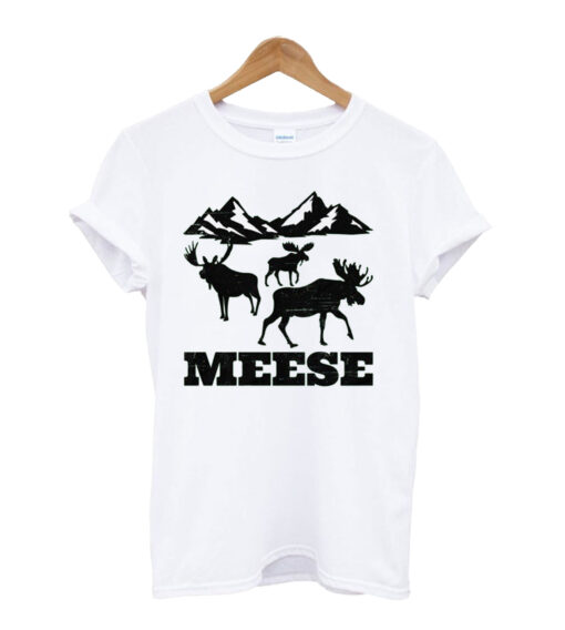 Distressed Meese (Moose) Funny Slang Word T Shirt
