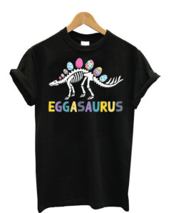 Eggasaurus Stegosaurus Easter Egg Dinosaur Funny Easter T-Shirt