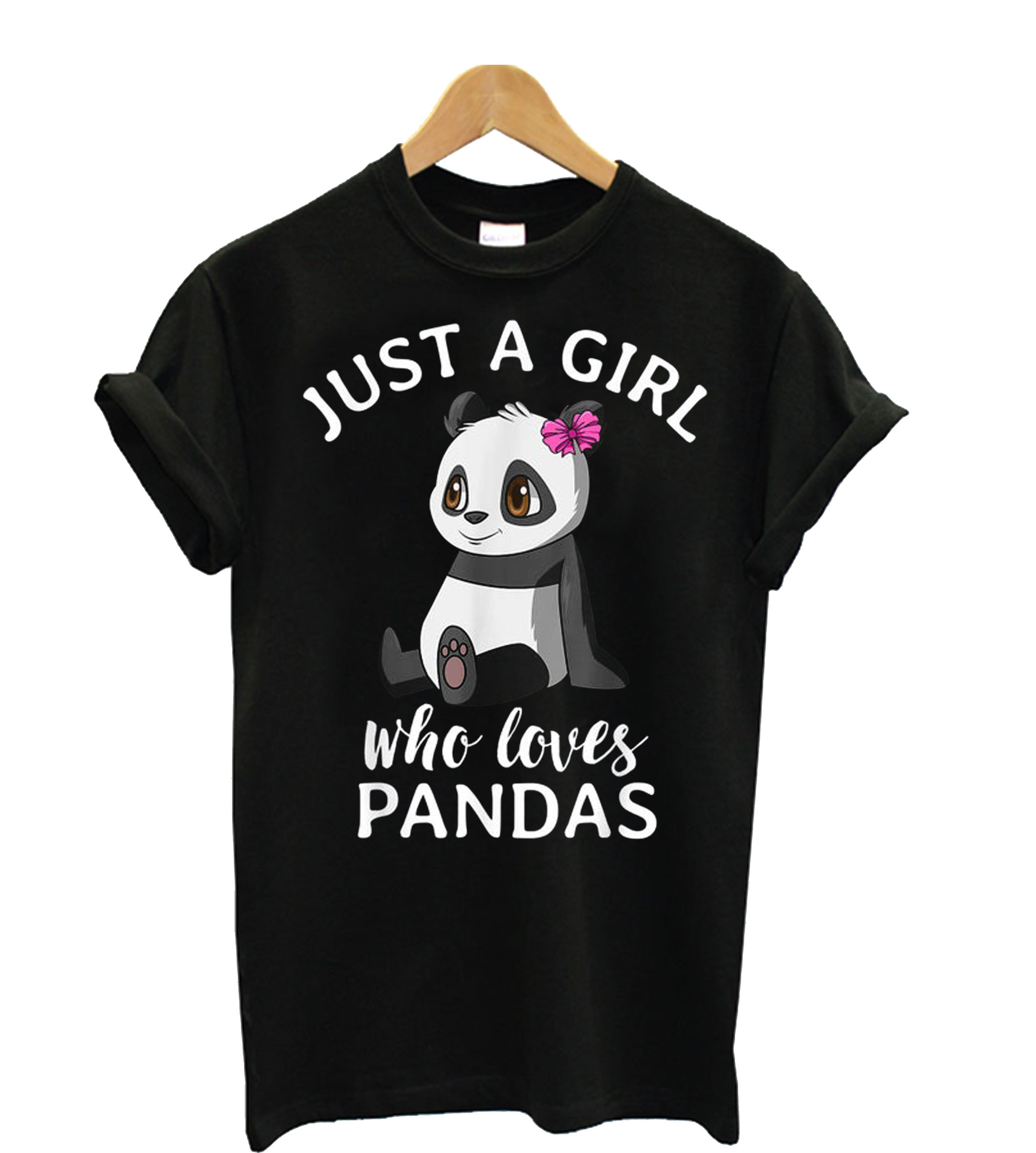 Girls Just A Girl Who Loves Pandas T Shirt Stereotipes 