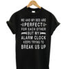 Me and my bed are perfect Funny Sarcastic Sleep Joke Gift T-Shirt