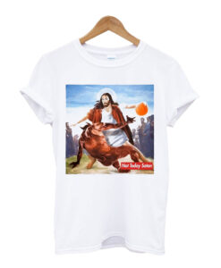 Not Today Satan Jesus Crossover Basketball High Quality T shirt