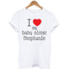 Personalized I Love My Baby Sister T-shirt