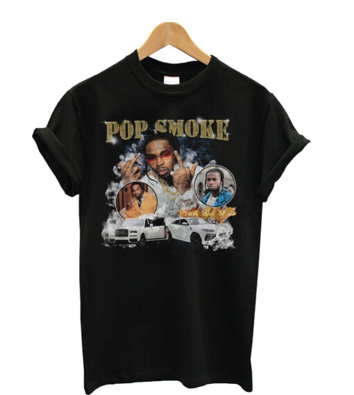 Pop smoke meet the woo 90’s vintage style T-shirt