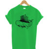 Whale forest - illustration men's t-shirt