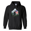 Bigfoot Into The Forest USA Flag Hoodie