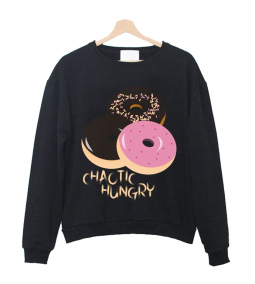 Chaotic Hungry RPG Alignment Donuts Crewneck Sweatshirt