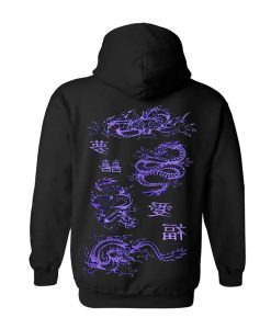 Dragon China Purple Hoodie