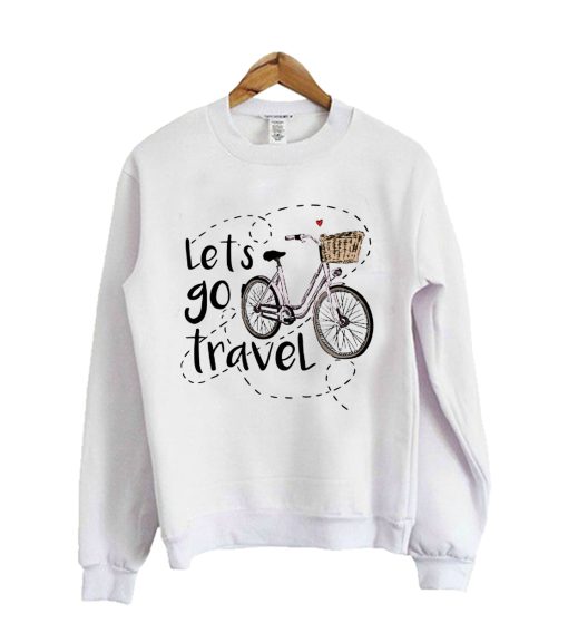 Let's go travel,Crewneck Sweatshirt