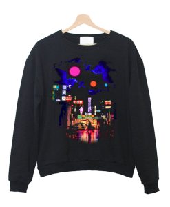 Neon city lights Crewneck Sweatshirt