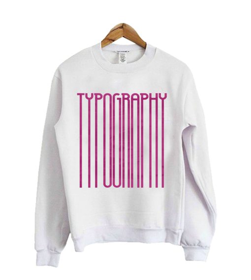 Tall Typography (Pink) Crewneck Sweatshirt