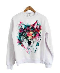 Wolf Abstrak Animal Sweatshirt