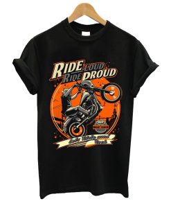 Ride Loud Ride Droud Lets Ride And Rock T Shirt