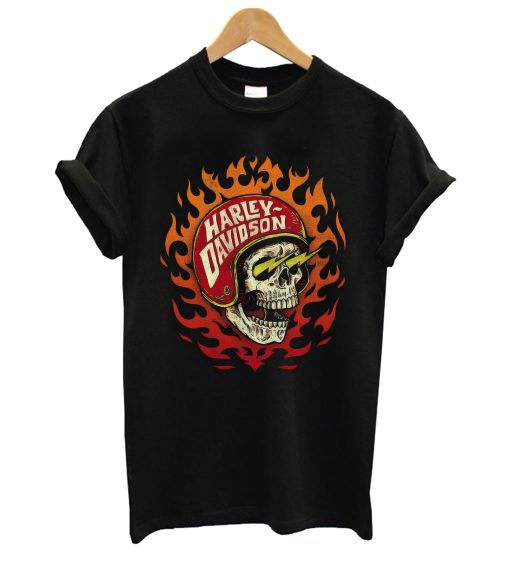 Harley Davidson Fire T Shirt