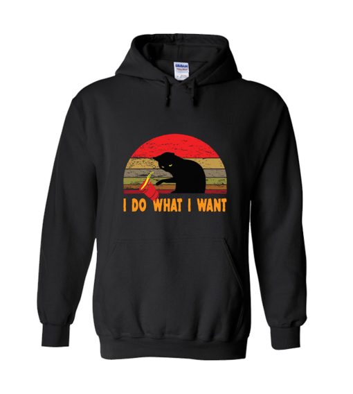 I Do What I Want Cat Lover Hoodie