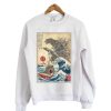 Orca in Japan Woodblock Sweatshirt