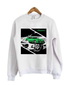 Car Supra Green Sweatshirt