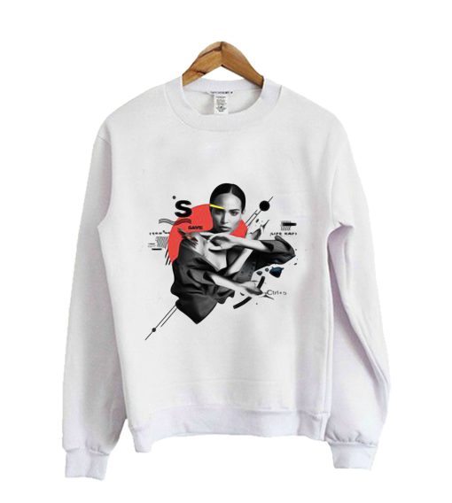 Dance Girl Abstrak Sweatshirt