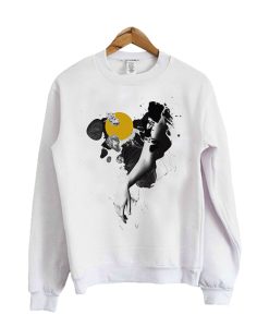 Hand Girl Abstrak Word Sweatshirt