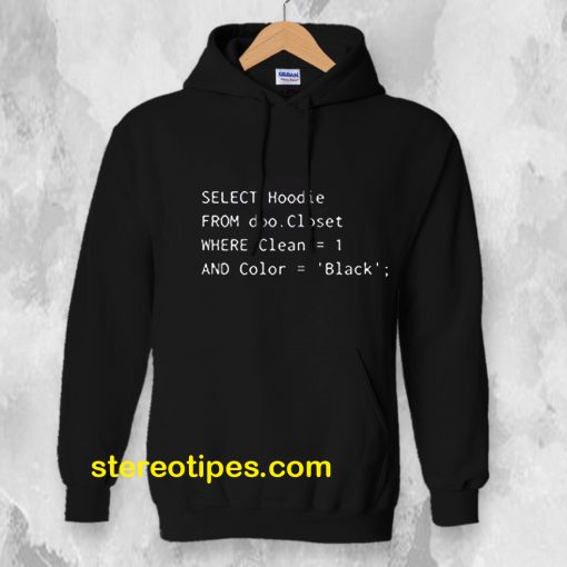 Funny SQL hoodie for Programmer