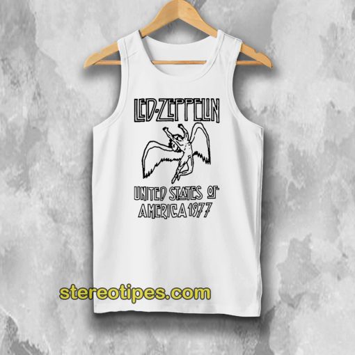 Led Zeppelin United States Of America 1977 Ringer Tank Top