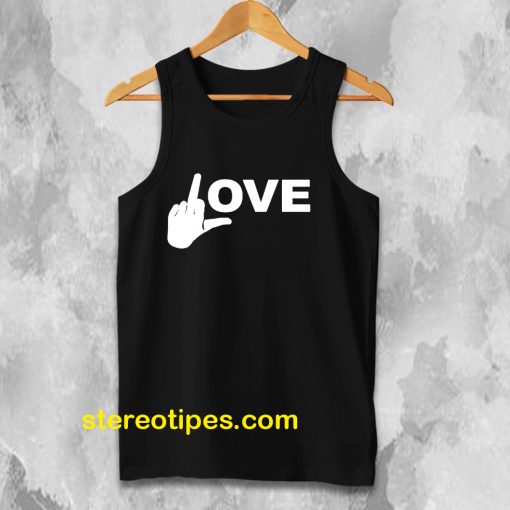 Love Middle Finger Logo Tanktop